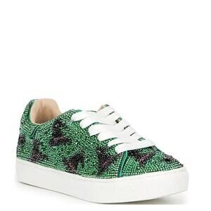Betsey Johnson Sidny Scarpe Da Ginnastica Bambine E Ragazze - Sneaker Con Strass E Plateau, Chiusura Con Lacci